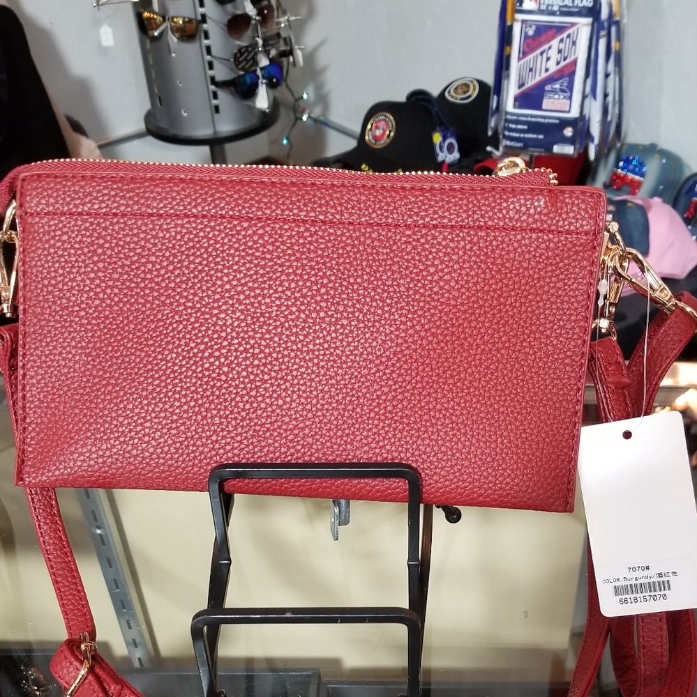 Women's Vegan crossbody and wristlet